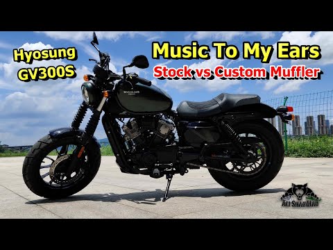 Hyosung GV300S Motorcycle Stock and Custom Exhaust Sounds