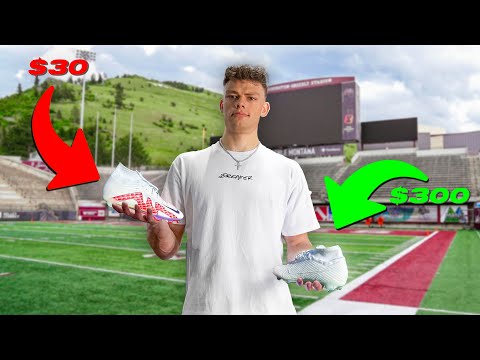 I BOUGHT CHEAP VS EXPENSIVE FOOTBALL CLEATS ($30 vs $300 Cleats)