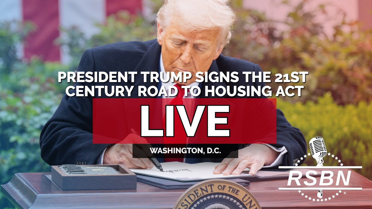 LIVE: President Trump Signs the 21st Century ROAD to Housing Act - 06/24/26