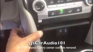 how to remove 2012-2014 Toyota Camry center console