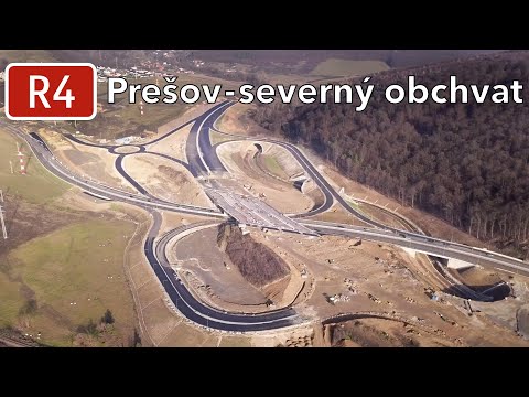 Výstavba R4 Prešov - severný obchvat 1. etapa (december 2022)