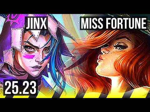 JINX & Leona vs MISS FORTUNE & Nautilus (ADC) | Godlike | KR Master | 25.23