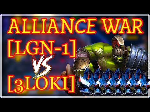 Alliance War: [LGN-1] vs [3LOKI] - AW Crystals Opening - Marvel Contest Of Champions