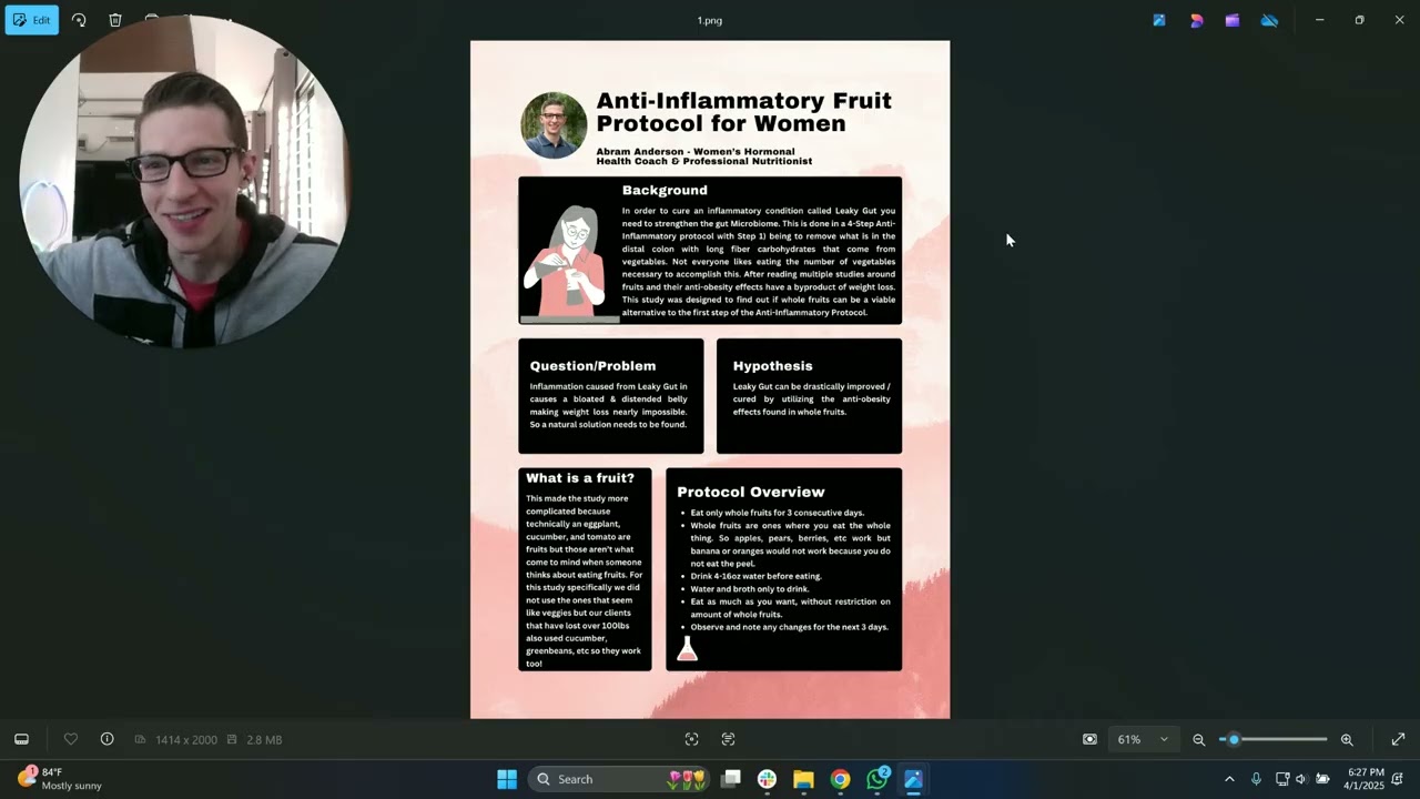 Abram's Anti-Inflammatory Fruit Protocol  PDF Walkthrough