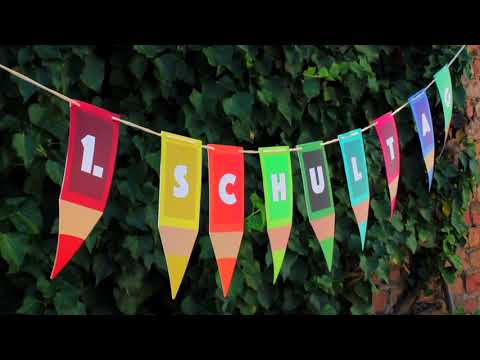 XXL Deko Dekoration 100 Teile -Schulanfang, Einschulung, ABC Erster Schultag, Konfetti, Luftballons