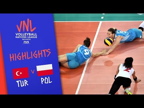 TURKEY vs. POLAND - Highlights Women | Week 4 | Volleyball Nations League 2019