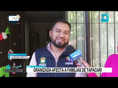 URG: GRANIZADA AFECTA A FAMILIAS DE TAPACARÍ. 