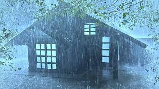 Enjoy a Good Night's Sleep with Heavy Rain & Thunder Rumbling on the Old Roof in the Foggy Night