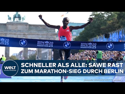 MARATHON: Kenianer Sabastian Sawe gewinnt in Berlin - Weltrekord verpasst