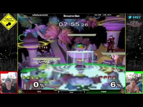 Resurrection - Liva (Fox, Peach) vs reaper (Marth) - SSBM Pools