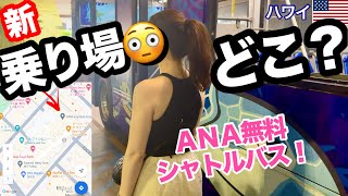【乗り場変更⚠️】ハワイのANAシャトルバス🚌2024年から乗り場が変更となりました！新しい乗り場のご案内・ラウンジ紹介/利用条件・方法など