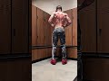 Men’s physique posing practice