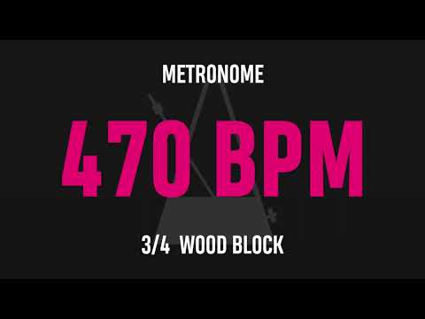 470 BPM 3/4 - Best Metronome (Sound : Wood block)