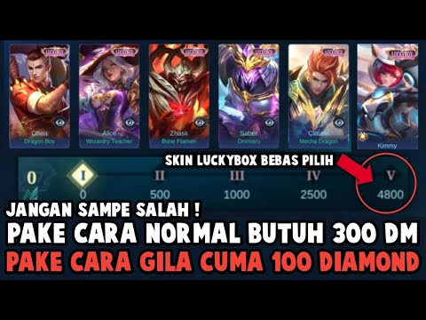JANGAN SAMPE SALAH ! SKIN LUCKYBOX BEBAS PILIH CUMA PAKE 100 DIAMOND PAKE CARA GILA INI !!