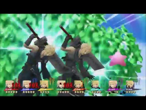 Cloud Kills himself with Finishing Touch and omnislash 8 player Smash