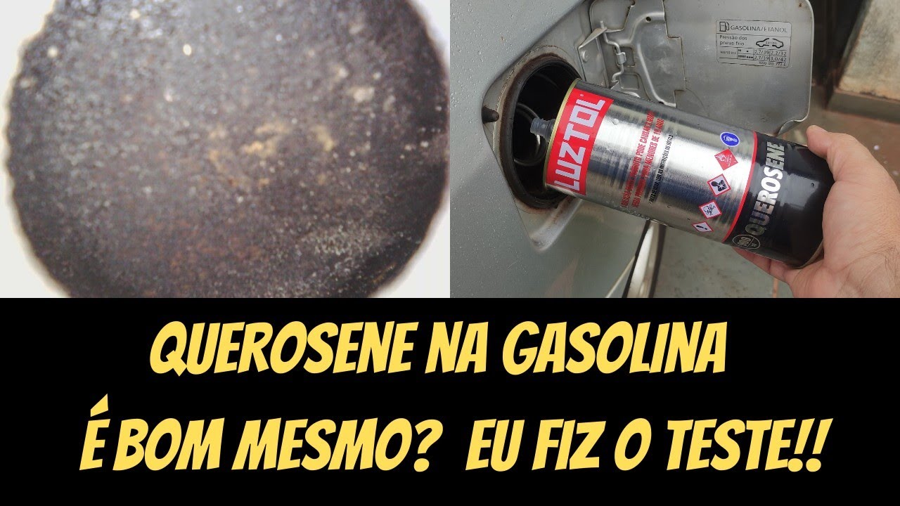 FIZ O TESTE!!! QUEROSENE NA GASOLINA LIMPA E DESCARBONIZA O MOTOR?