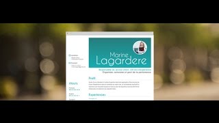 CV Moderne "Exemplaire" - by Mycvfactory