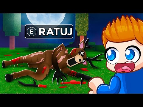 MUSZĘ URATOWAĆ JELENIA aby PRZETRWAĆ 100 NOCY 🌙 w LESIE w Roblox!