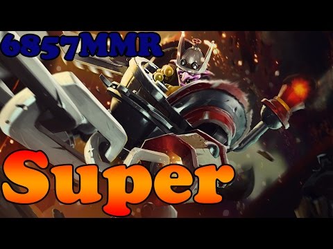 Dota 2 - Super 6857 MMR plays Timbersaw vol 1# - Ranked Match Gameplay