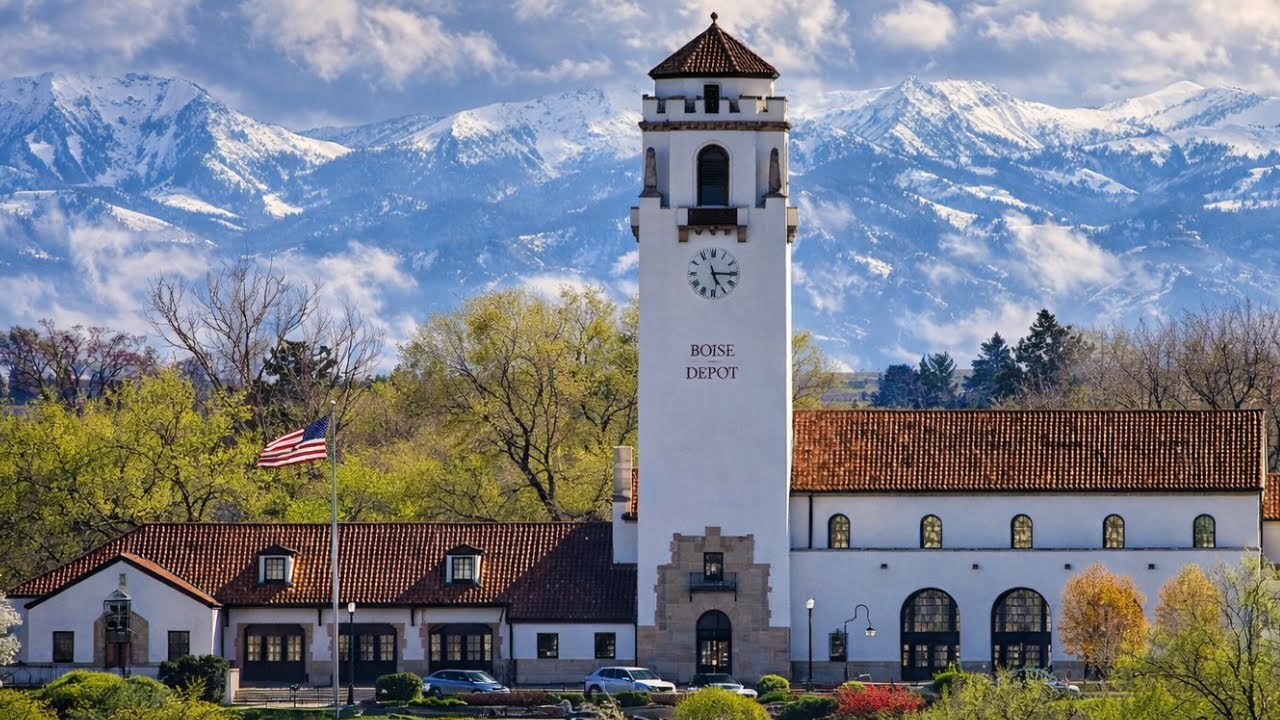 Immersive street-level walking tour through Boise, ID, United States, showcasing authentic urban landscapes, local architecture, and the vibrant atmosphere of the city's neighborhoods