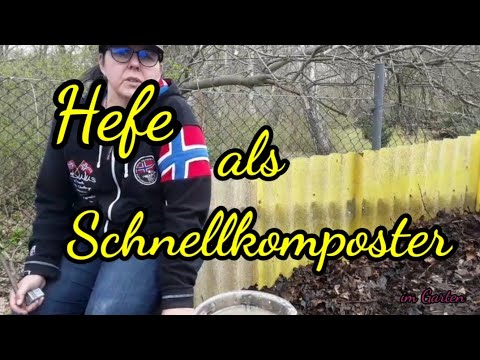 Hefe die preiswerte Alternative zum Schnellkompost. Im Garten.