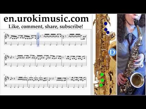How to Play Saxophone (Tenor) Luis Fonsi, Demi Lovato - Échame La Culpa Tabs Part#2 um-ih352