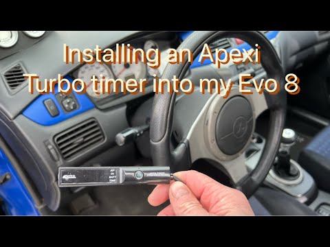 Installing an Apexi Turbo Timer into my Evo 8
