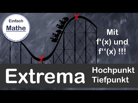 Extrema mit f´(x) und f´´(x) berechnen | Hochpunkt | Tiefpunkt einfach erklärt