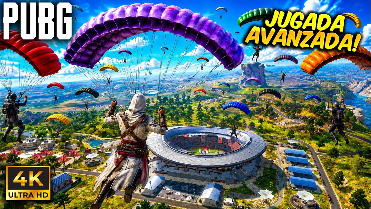 PUBG PC pero CAEMOS EN ESTADIO y MIRA ESTA JUGADA AVANZADA 😍 Los GRAFICOS AL MÁXIMO se ven BRUTALES