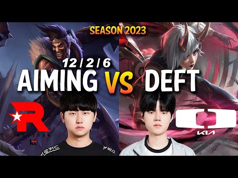 KT Aiming vs DK Deft - Aiming DRAVEN vs Deft KAI'SA ADC - Patch 13.14 KR Ranked
