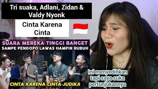 Download lagu FILIPINA REACT TO  CINTA KARENA CINTA - JUDIKA(  COVER) WITH TRI SUAKA, ADLANI RAMBE, ZIDAN, VALDY mp3