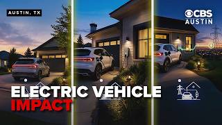 Electric vehicle charging at a home in Texas