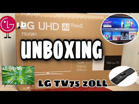 UNBOXING | LG LCD-LED TV (189 cm/75 inches, 4K Ultra HD, Smart TV, Active HDR with HDR10 Pro