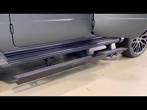 Electrically Deployable Side Steps for G-Wagon by HOFELE