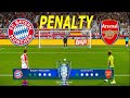 ARSENAL vs BAYERN MUNICH - UCL Penalty Shootout 2024 | UEFA Champions League | PES #efootball2024
