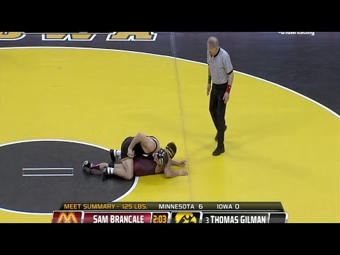 Big Ten Rewind: 2014 Wrestling - 165 LBs - Minnesota's Danny Zilverberg vs. Iowa's Nick Moore