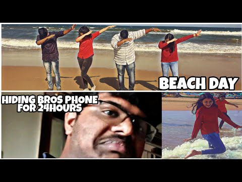 BEACH DAY VLOG+prank | Charitha