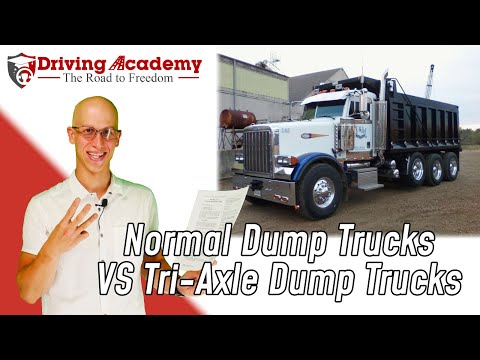 What is the Difference Between a Normal Dump Truck and Tri-Axle Dump Truck? - CDL Driving Academy
