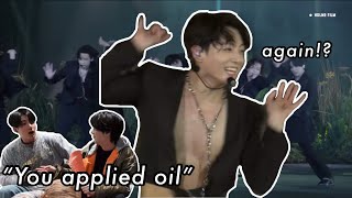 jungkooks unbuttoned shirt was planned?? the saga 