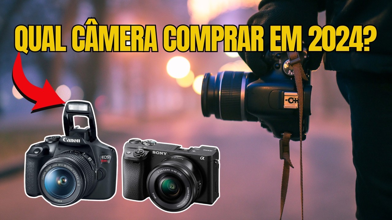 5 Melhores CÂMERAS FOTOGRÁFICAS 2024. Qual Câmera Comprar? Câmeras P/ Iniciantes e Profissionais.