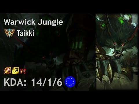 Warwick Jungle vs Kha'Zix - Taikki - EUW Challenger Patch 7.16