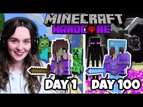 100 Days in Hardcore Minecraft?! You won't believe what happened!