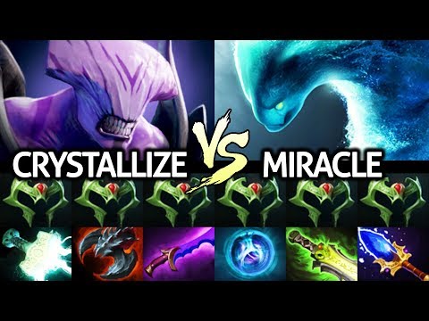 MIRACLE Morphling VS CRYSTALLIZE Faceless Void - The Battle Immortal Carry 7.22 Dota 2
