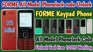 All Forme keypad phone lock unlock tool | Forme N1 Mini phone lock unlock