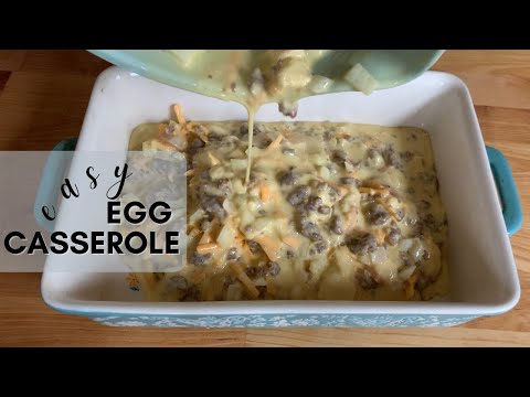 EASY EGG CASSEROLE | make ahead breakfast