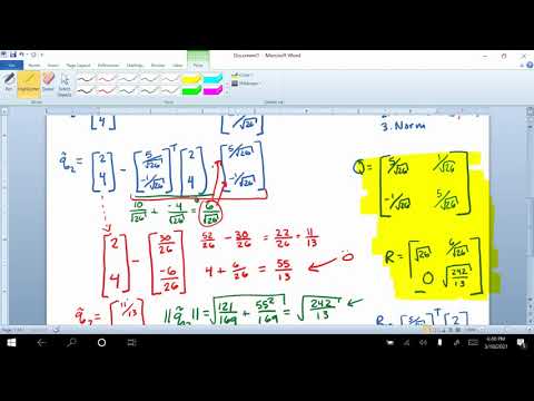 QR Factorization Example