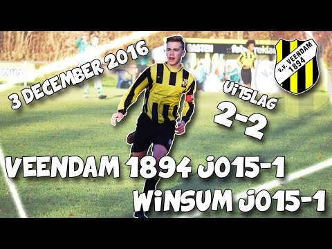 4 GOALS! VEENDAM 1894 JO15-1 - Winsum JO15-1 | UITSLAG 2-2 | SONY FDR-AXP33
