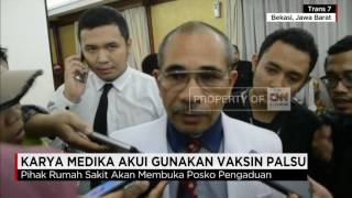 Karya Medika Akui Gunakan Vaksin Palsu