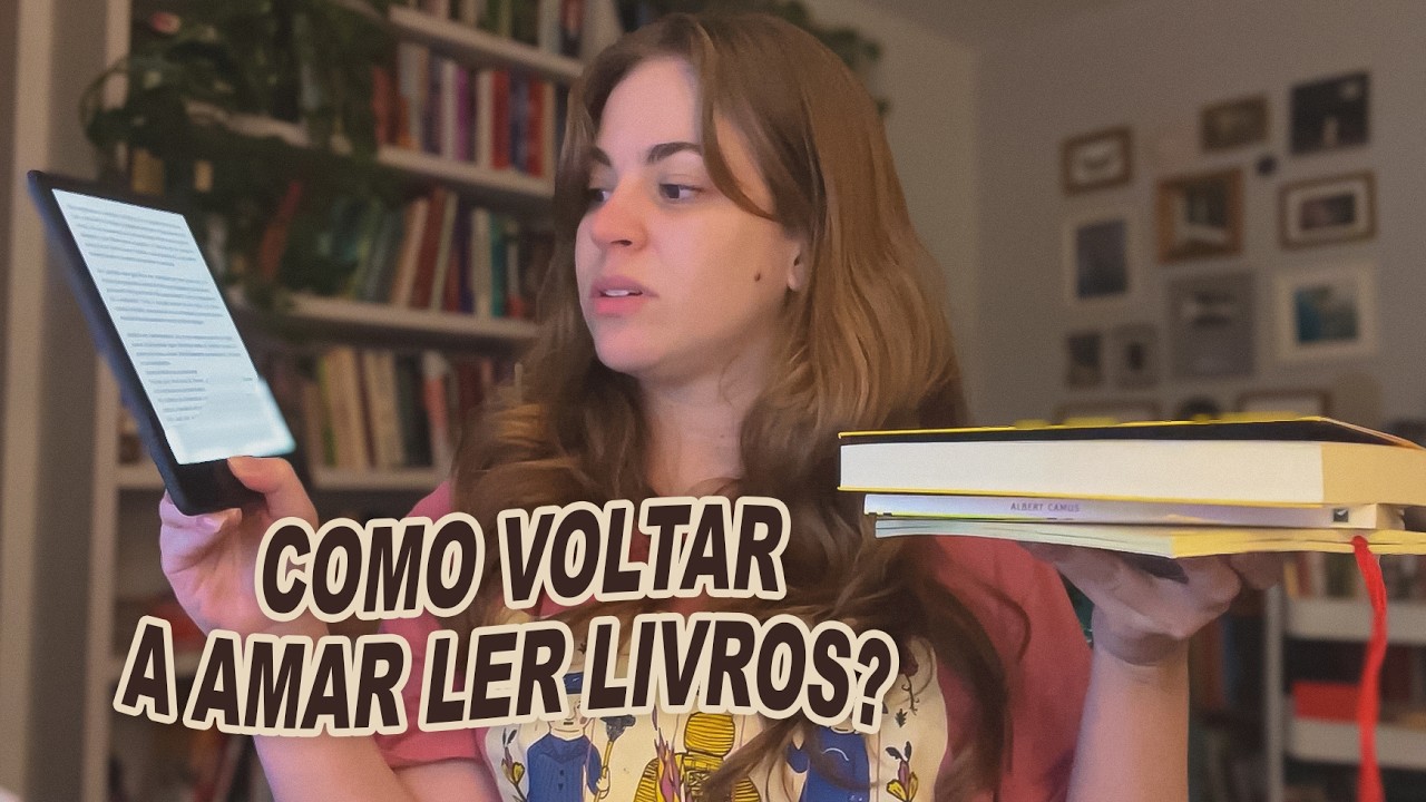 vlog tentando amar ler novamente - comprando e testando Kindle, lista de livros que quero ler