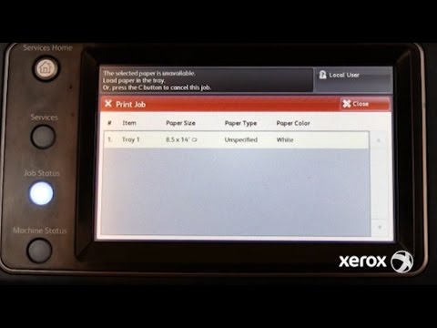 Xerox® WorkCentre® 7120/7125: Resolve the Error 'Job Held for Resources'